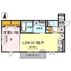 田中口駅 徒歩7分 1階の物件間取画像